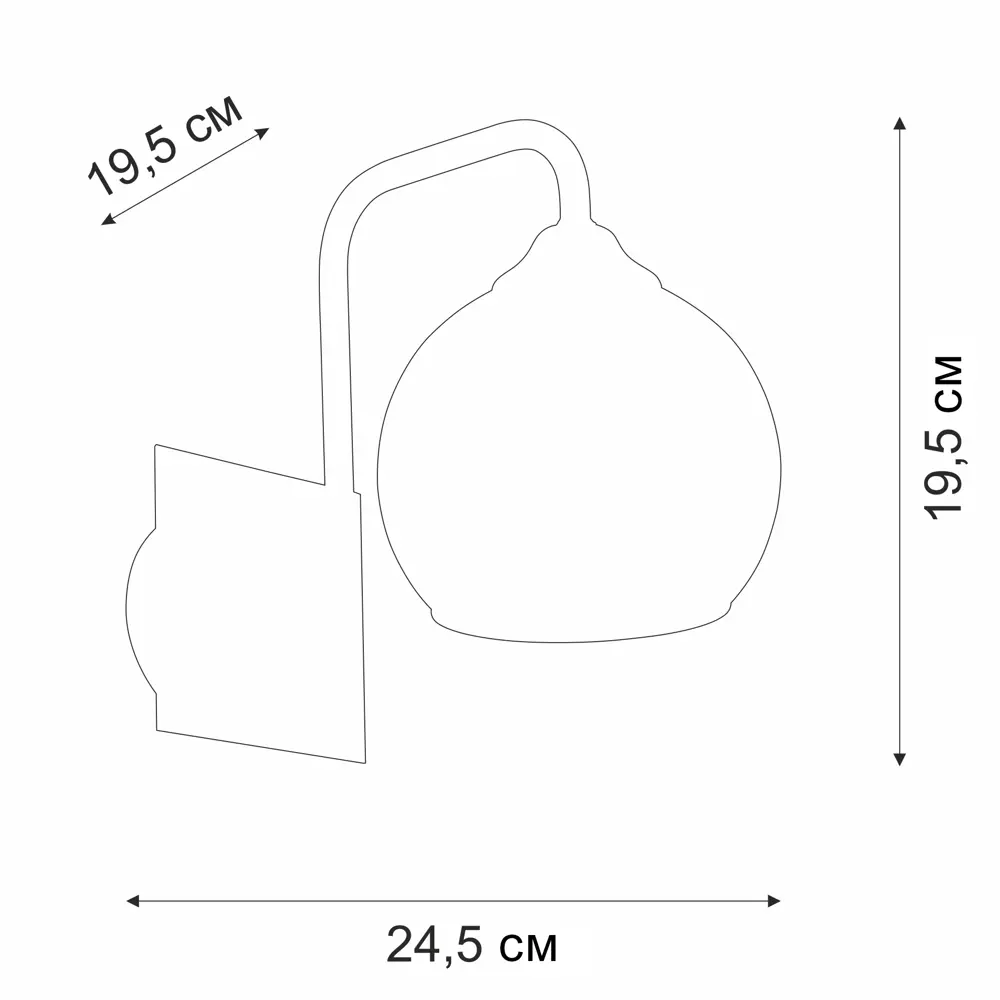 Настенный светильник бра Vitaluce Кристина 1 лампа 3м² Е27 цвет хром STLM-2013657 - Вид №7
