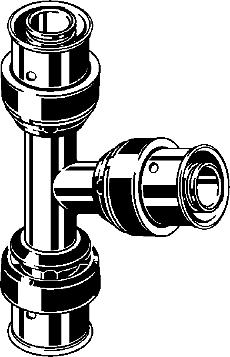 Viega Тройник Viega Smartpress 6718 (729974) 729 974 - Вид №1