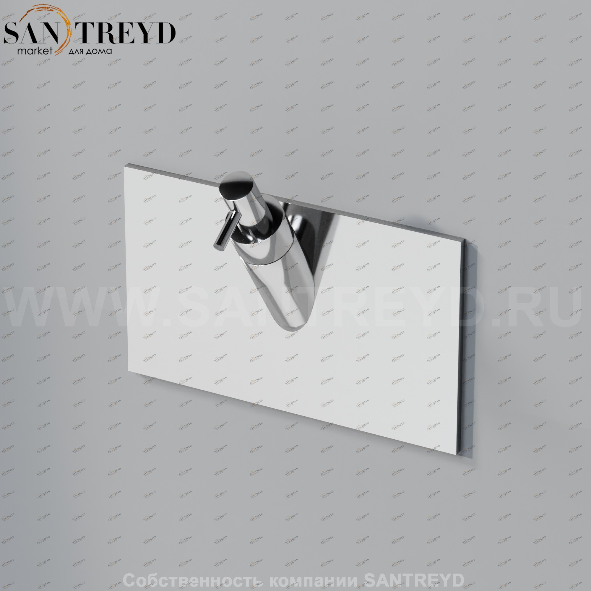 Диспенсер для мыла ARUB1022S SQUARE хромированный Agape