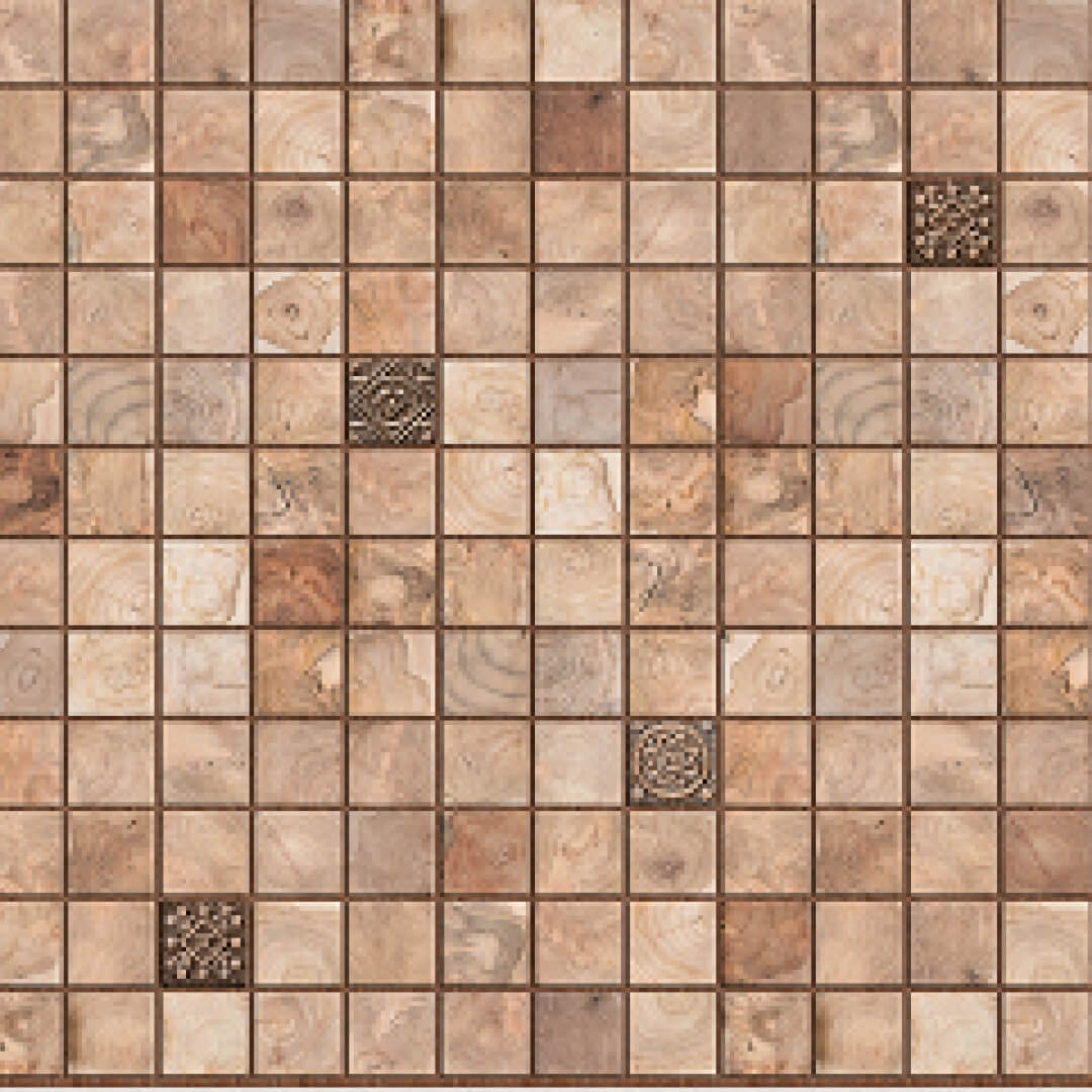 Панель ПВХ 0,3 мозаика Микс орех STELLA STSR-768