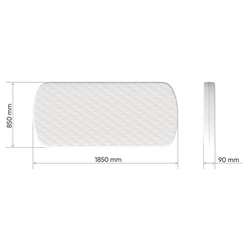 Матрас "Лим" белый ELLIPSE  257708 Белый Santreyd  - Вид №1