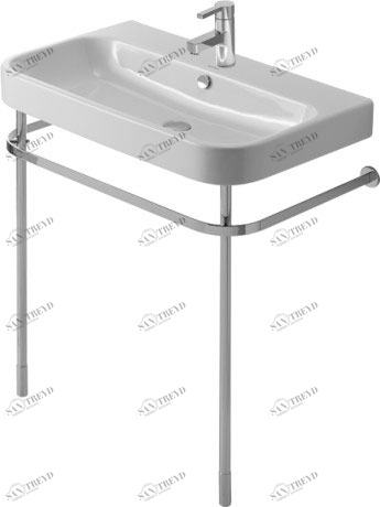 0030761000 Happy D.2 Металлическая консоль Хром Duravit