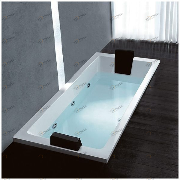 Ванна Gruppo treesse Quadra 180 V078B-DX белая с гидромассажем  и дезинфекцией прямоугольная встроенная правая STXV078BDX