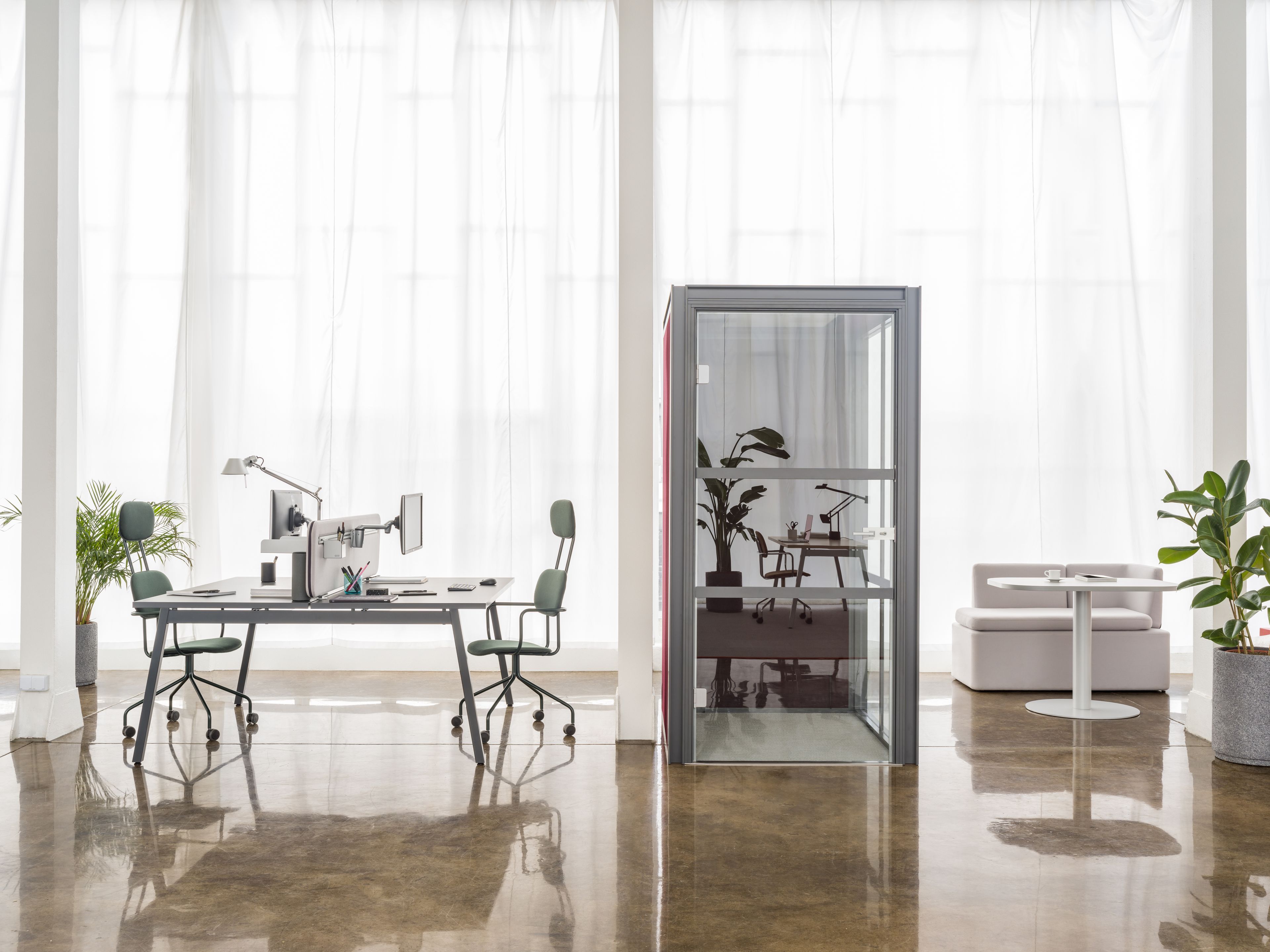 Акустическая офисная кабина со встроенным освещением MDD ARCH-00112433 - Вид №6