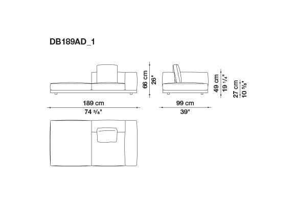 Кожаный диван B&B Italia док ARCH-00106863 - Вид №43