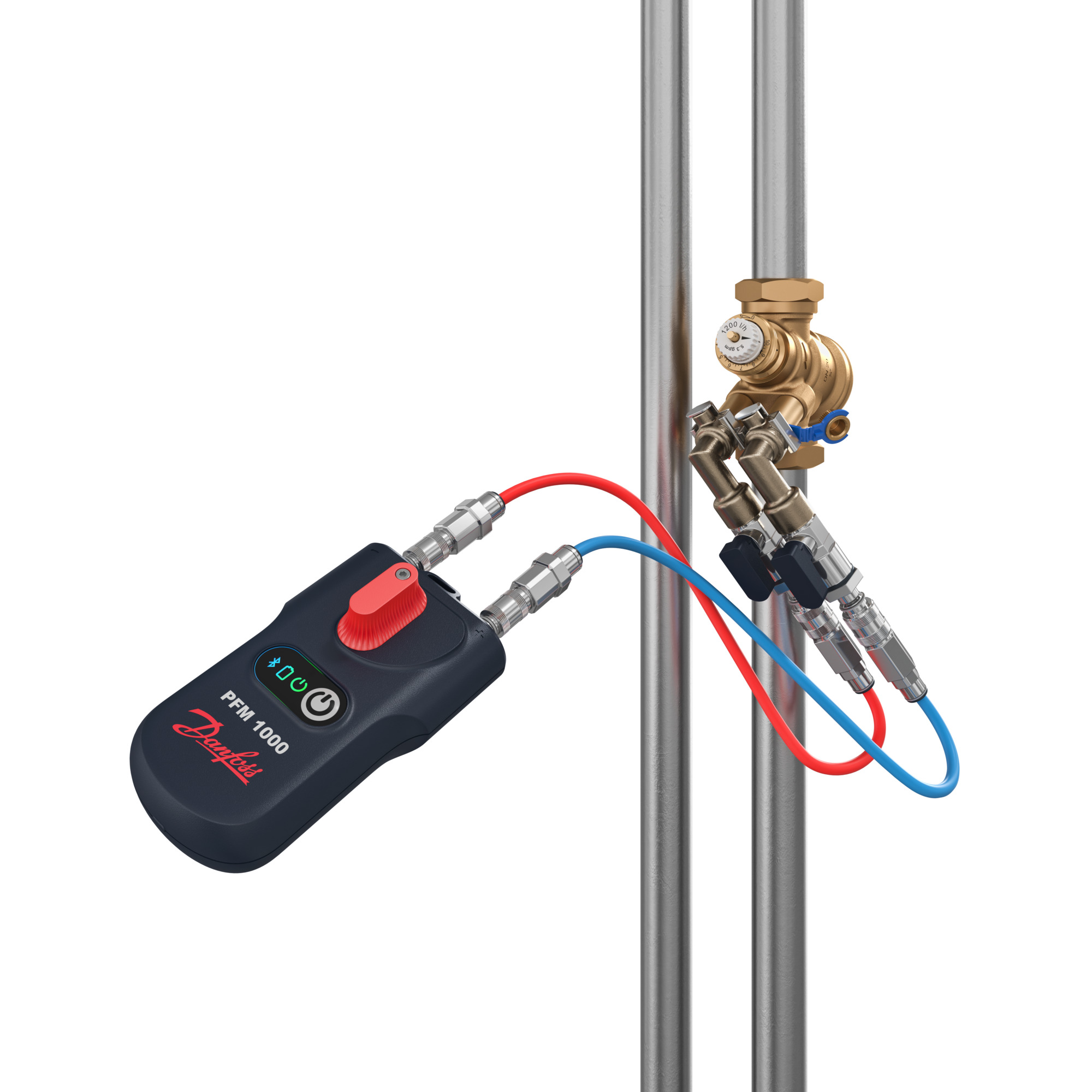 Danfoss Прибор для измерения перепада давлений и расхода PFM PFM 1000 измерительный прибор PN20 бар 003Z8261  - Вид №9