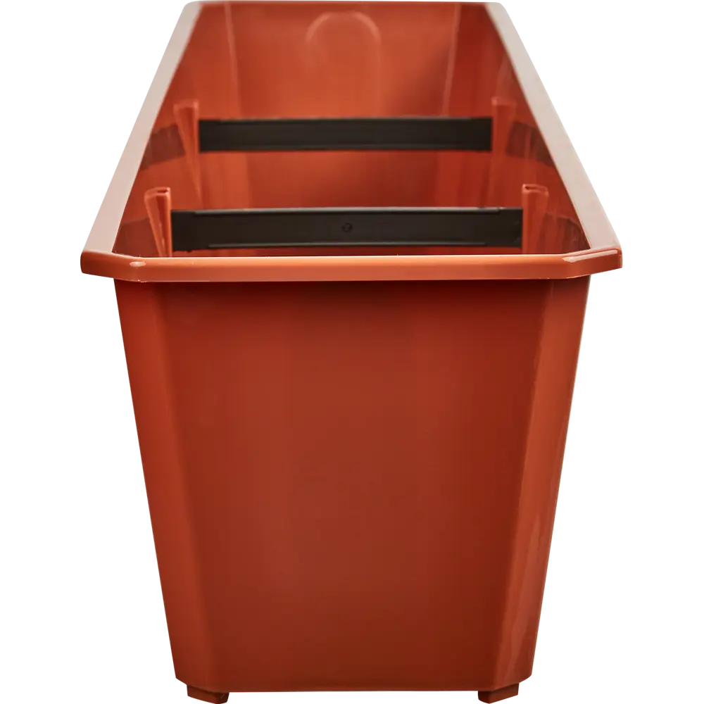 Ящик балконный Ingreen 80x17 h15 см v14 л пластик коричневый STLM-2056708 - Вид №1