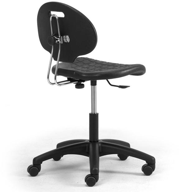 Leyform Регулируемый по высоте офисный стул из полиуретана со спинкой  0808pu  - Вид №3