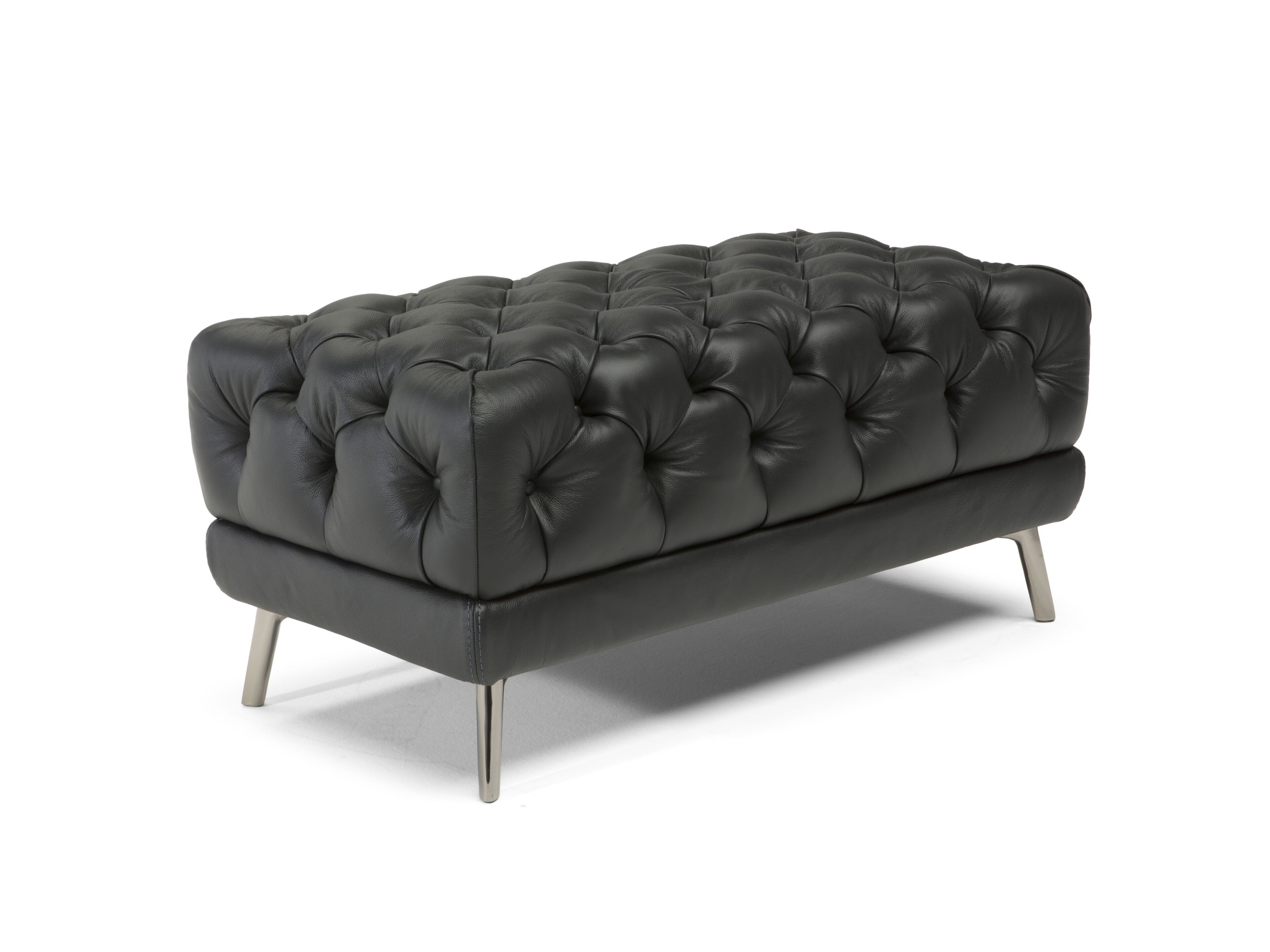 Прямоугольный пуф из кожи Natuzzi Italia La scala ARCH-00104069 - Вид №1