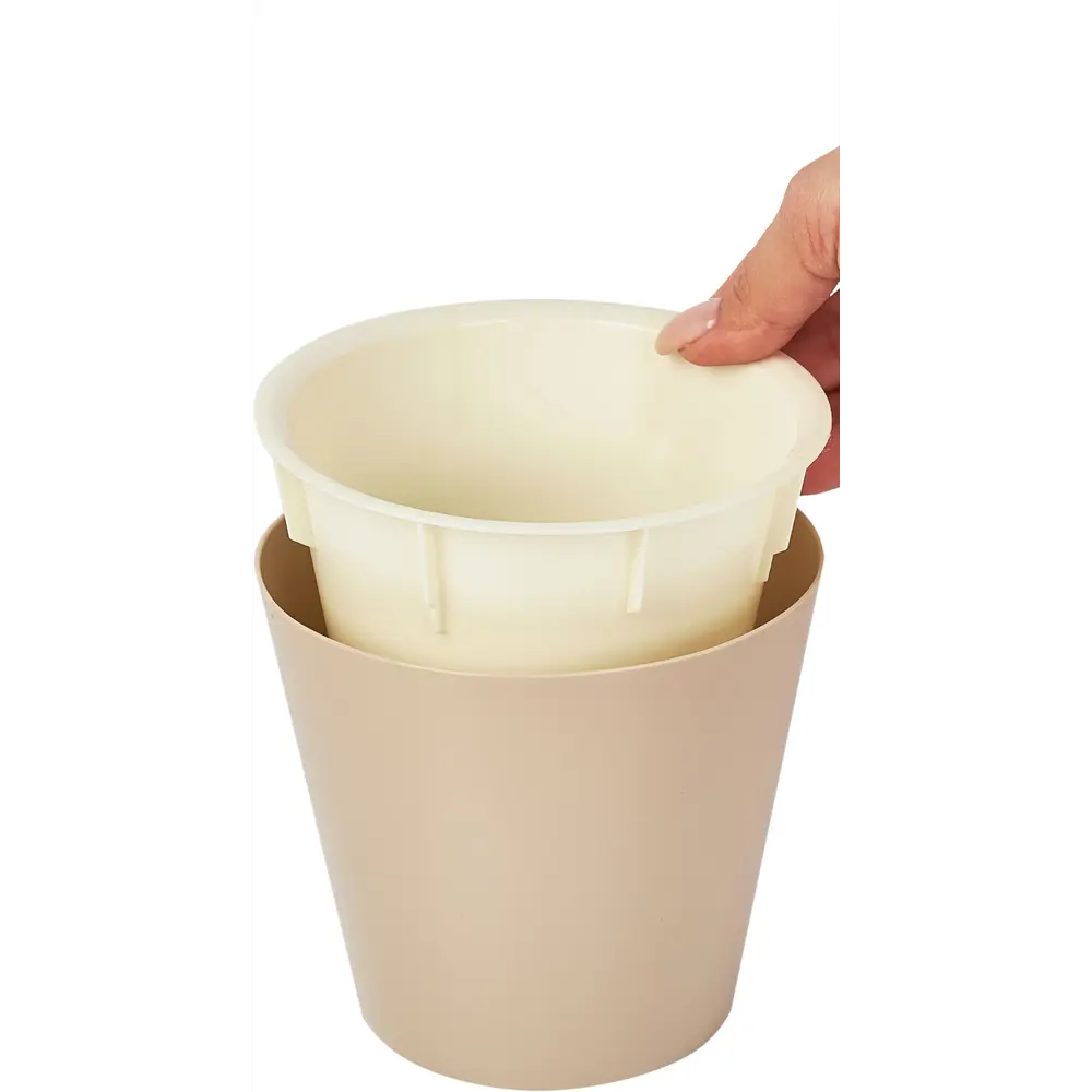 INGREEN London - элегантный цветочный горшок шоколадного цвета с поддоном 88259139 STLM-0077076 - Вид №4