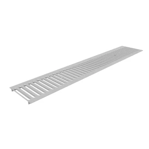 Решетка лотка водосточного Gidrolica 1000x186x15 мм цвет серый