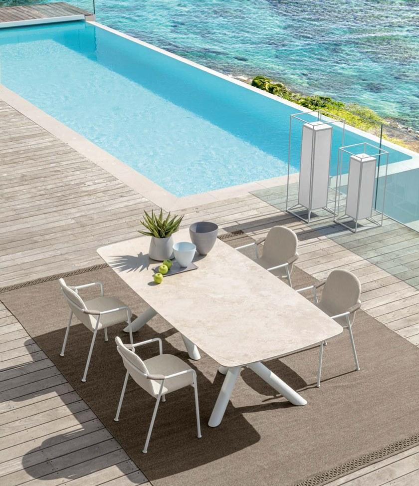 Talenti Садовый стол из алюминия и столешница из керамогранита Coral Cortp240 - Вид №1