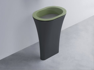 AMLA65-AG+AMPILO-CM+AMCOLO-BA Раковина Amedeo Ovale отдельностоящая cielo Enjoy + Amedeo