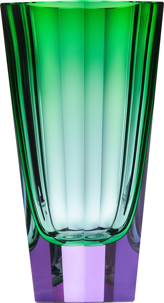 10669723 Moser Ваза Moser  "Чистота" 28см п/к (александрит зеленый) Хрусталь 