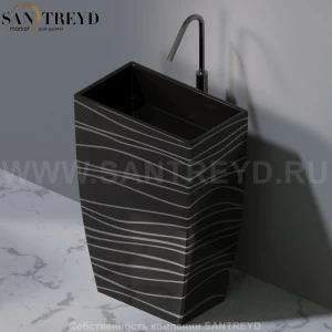 L110411P Напольная раковина стоящая прямоугольная A. e T. Italia Tower