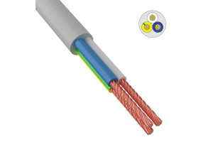 16499721 Провод ПВС 3x1,0 кв.мм 200 м белый ГОСТ 01-8044-4 ККЗ
