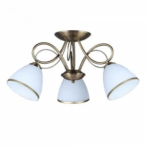 Потолочная люстра Omnilux Alimini OML-25307-03 OMNILUX ALIMINI 336865 Белый;бронза