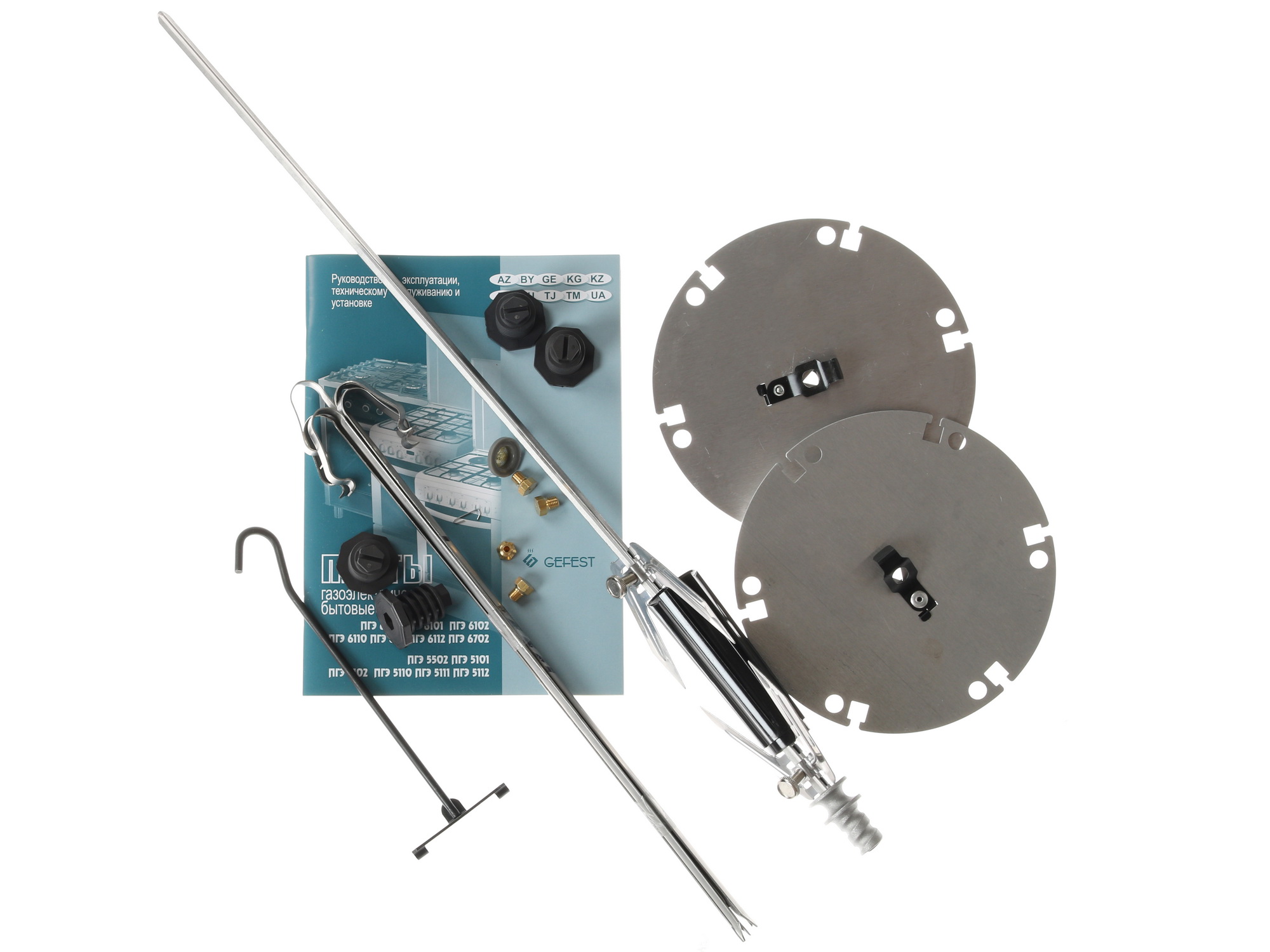 1089371 Комбинированная плита Gefest 5502-03 0045 коричневый STDN-0072737 - Вид №10