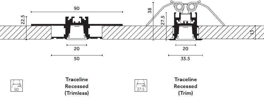 Reggiani Линейный световой профиль для светодиодных модулей Traceline sun-id-1409578 - Вид №1