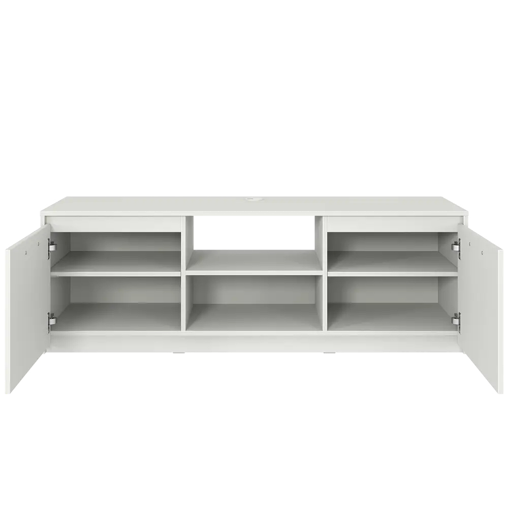 Тумба под телевизор Лион 150x50x41.6 см ЛДСП цвет белый Santreyd STLM-2197562 - Вид №5