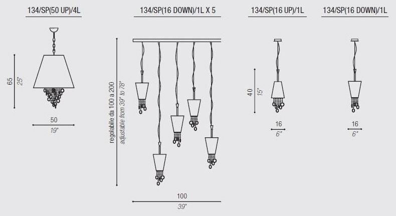 Aiardini Подвесной светильник из металла Nina sun-id-1487255 - Вид №4