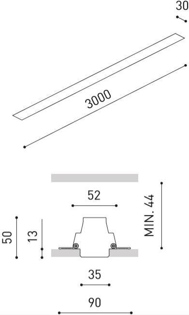 Arkoslight Линейный световой профиль из алюминия для светодиодных модулей Bright line sun-id-1460606 - Вид №40