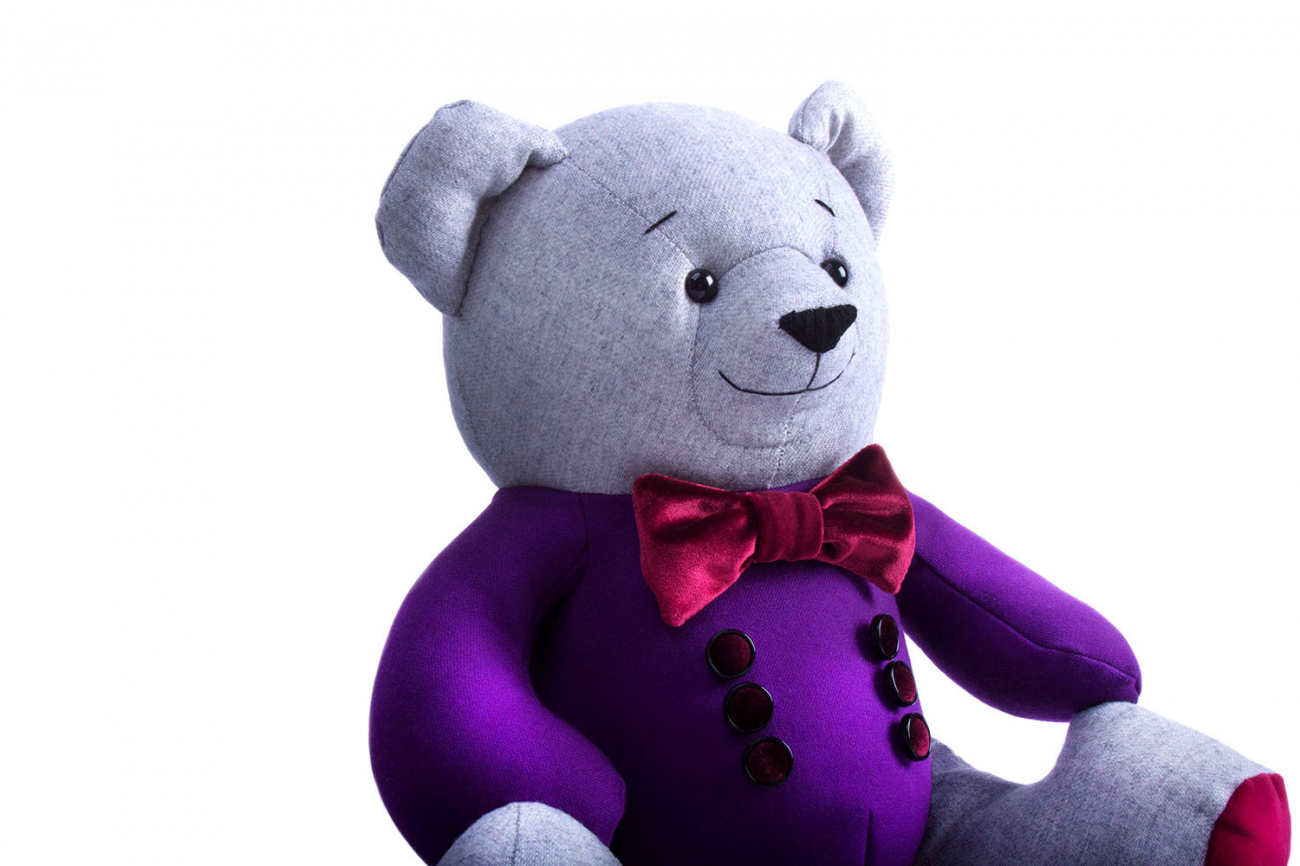 Мягкая игрушка Миша Франт GOLDY BEARS МЕДВЕДИ 010965 Фиолетовый  - Вид №1