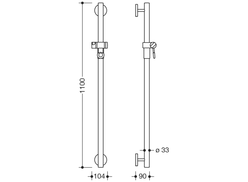950.33.12091 держатель для душа HEWI Greifen  - Вид №6