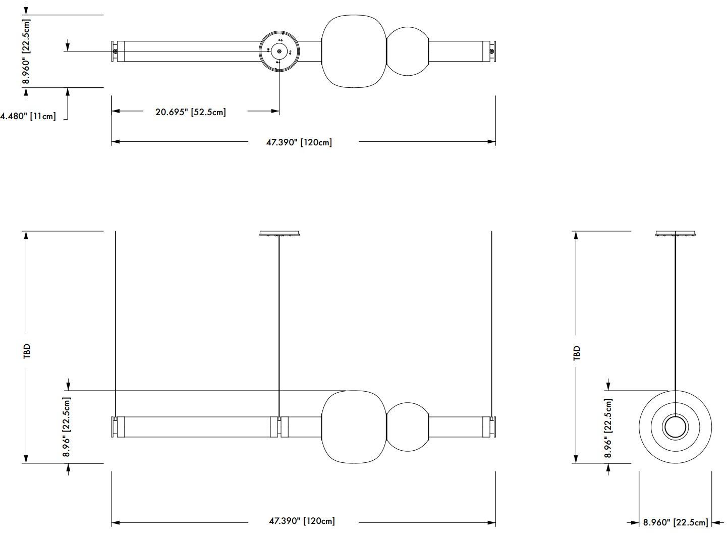 GABRIEL SCOTT Светодиодная подвесная лампа из дутого стекла Luna sun-id-1379457 - Вид №5