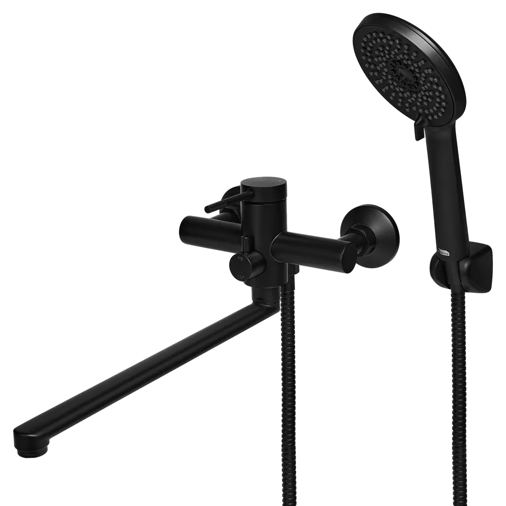 Смеситель для ванны универсальный Терни KONSENSA черный STLM-2207560