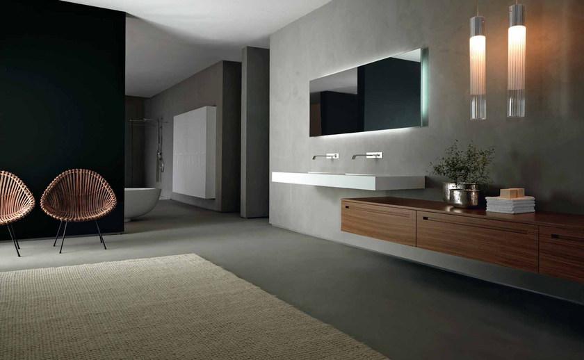 RIFRA Низкая подвесная тумба для ванной из орехового дерева Zero bagno sun-id-1388584 - Вид №1