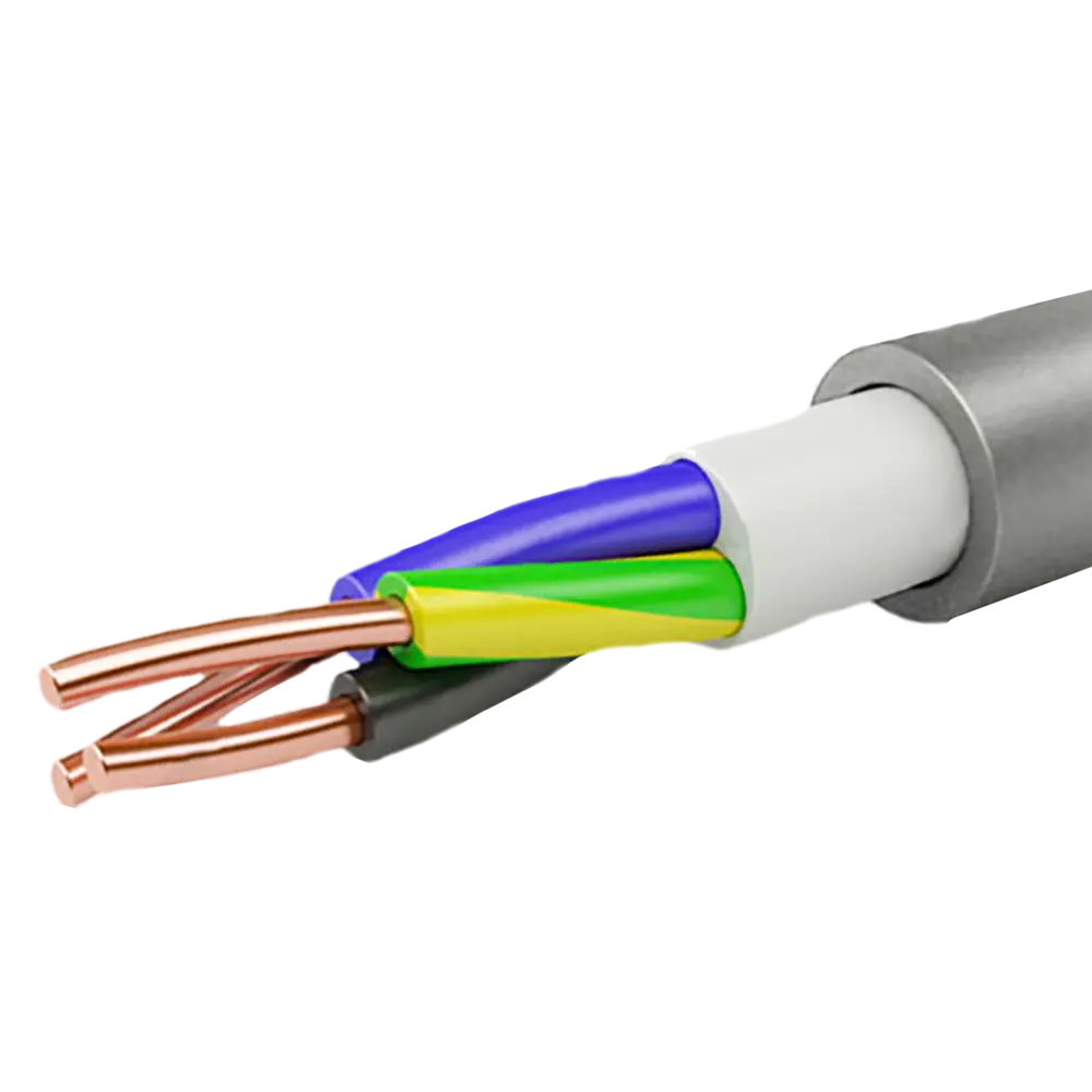 Кабель Камит NYM 3x2.5 на отрез ГОСТ цвет серый STLM-2061048 - Вид №2