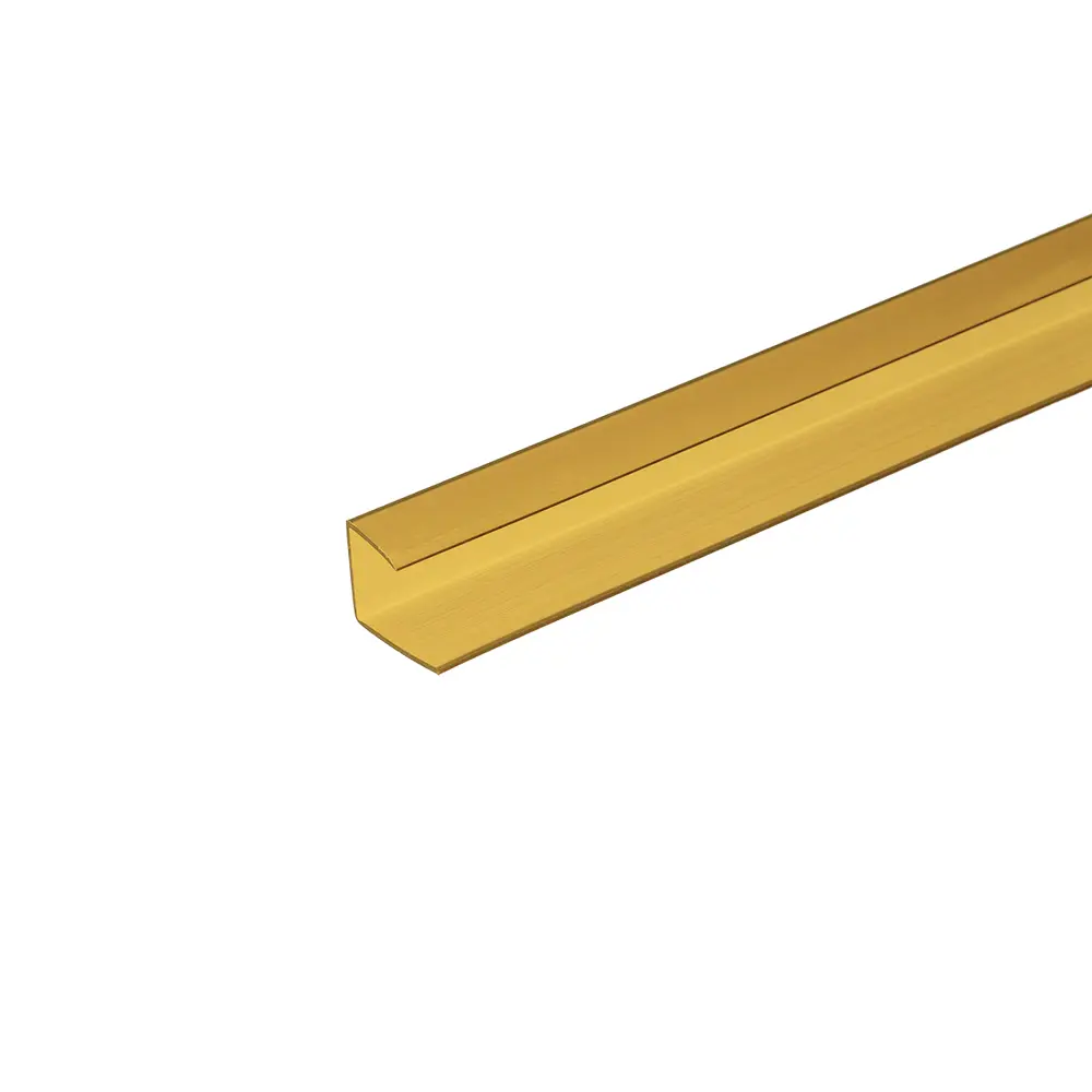 Профиль торцевой для поликарбоната Колибри 4 мм 2.1 м жёлтый Santreyd STLM-2105439