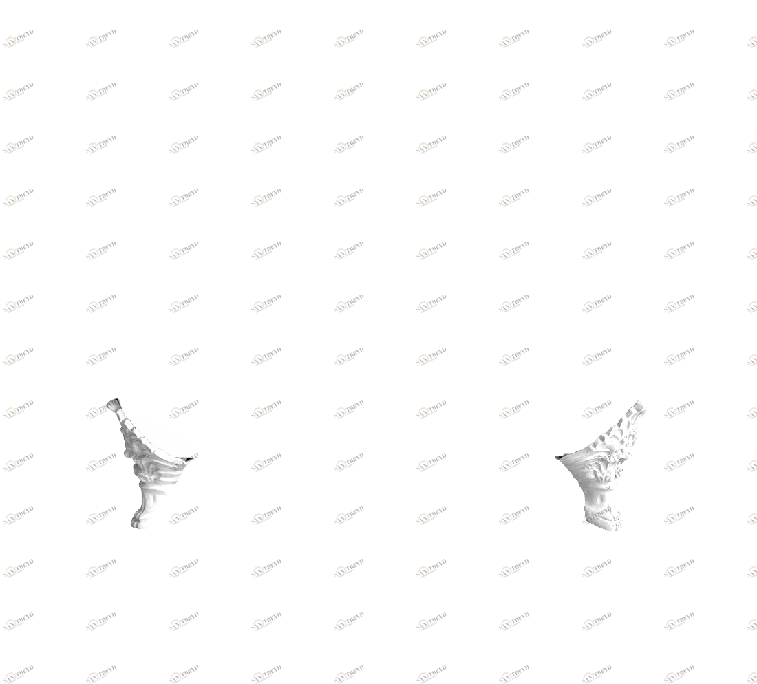 Gentry Home Bexley Cast iron bathtubs with feet Императорский белый GH102612 