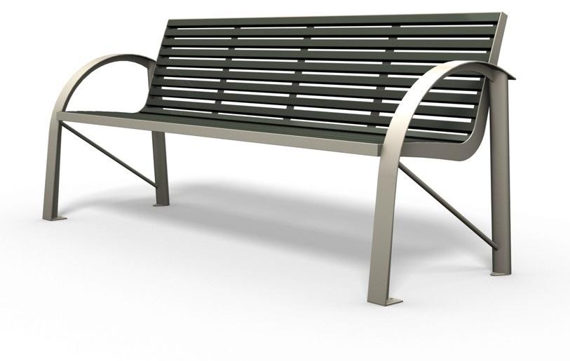 BENKERT BANKE Скамейка из нержавеющей стали и животное с подлокотниками Comfony sun-id-1425694 - Вид №5
