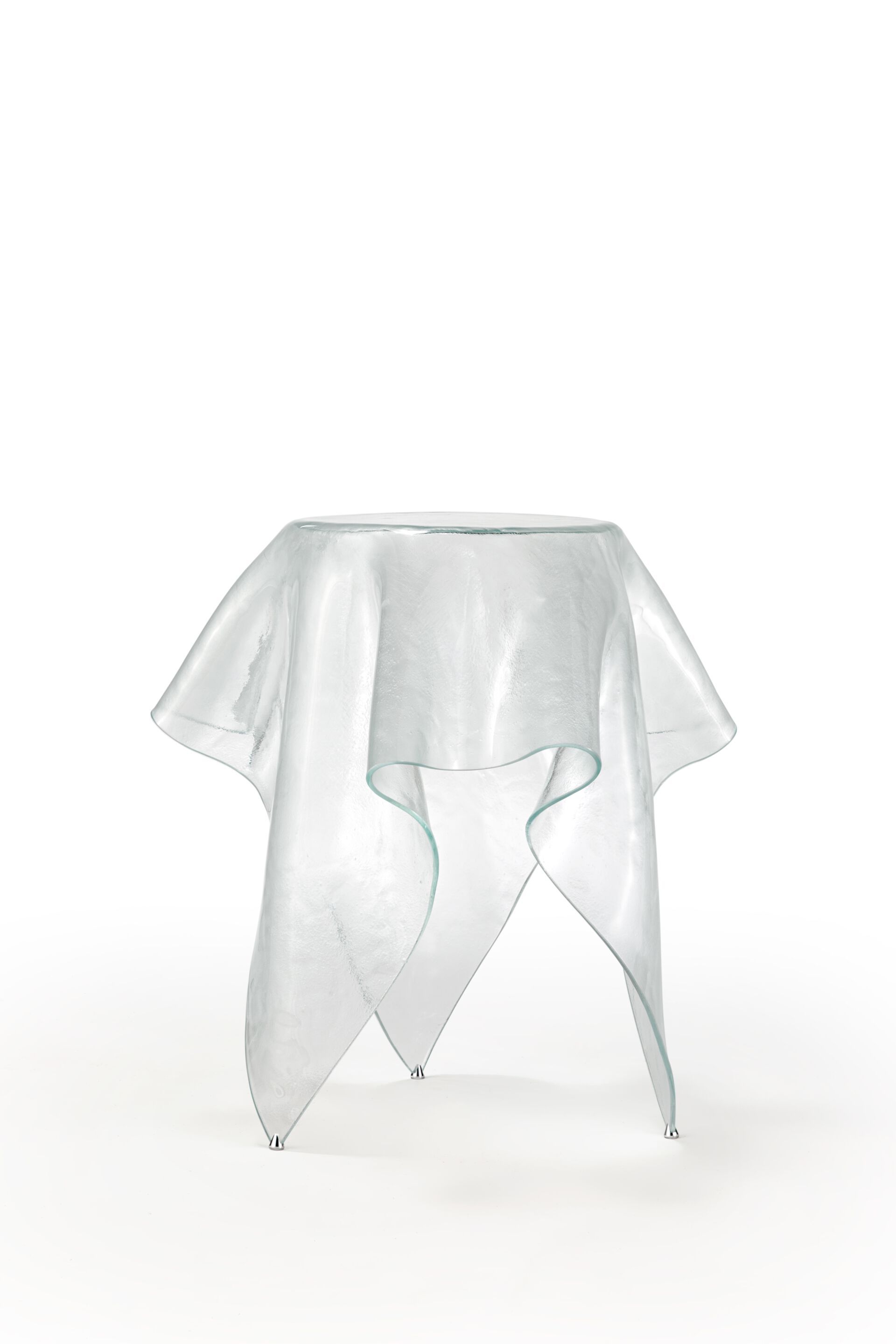 Круглый журнальный столик из изогнутого стекла REFLEX платок ARCH-00035349 - Вид №10