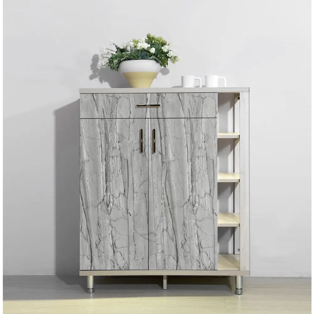 Пленка самоклеящаяся Мрамор 45x8 м цвет светло-серый 100 мкр INSPIRE STLM-2082884 - Вид №1