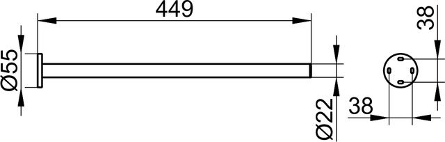 14920370000 Полотенцедержатель KEUCO Plan - Вид №3