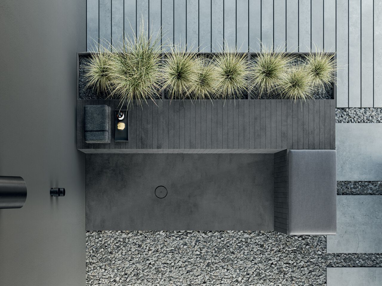 Журнальный столик в Corian® Rexa уникальный открытый ARCH-00024720 - Вид №1