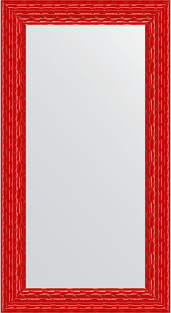 BY 3902 Зеркало в багетной раме - красная волна 89 mm EVOFORM Definite