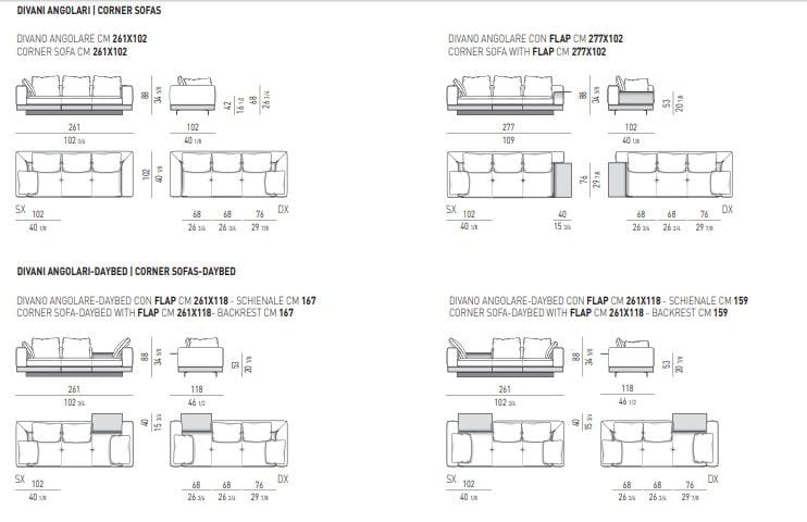 Ткань диван Minotti Коннери ARCH-00140023 - Вид №10