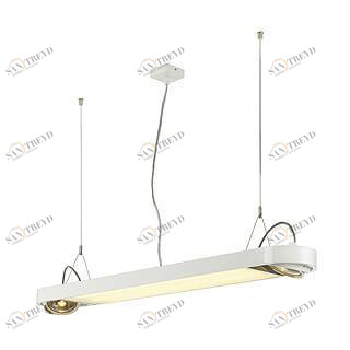 Подвесной светильник прямоугольный белый SLV Aixlight R Office 159101 SLV ДИЗАЙНЕРСКИЕ, AIXLIGHT R OFFICE 00-3889654 Белый 