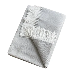 Плед Милан серый с вензельным узором 150x200 см 89426308