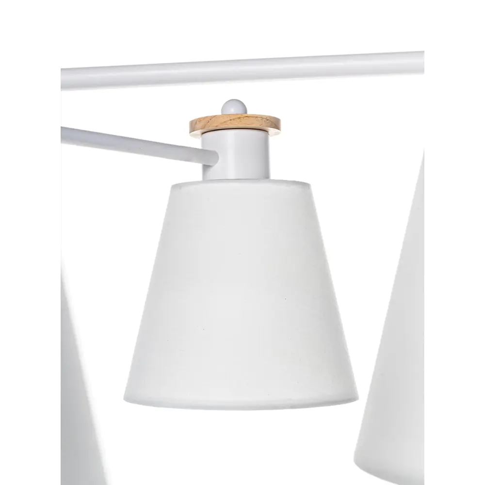 Люстра потолочная Lamplandia Textile L1494, 6 ламп, 18 м², цвет белый STLM-2005463 - Вид №4