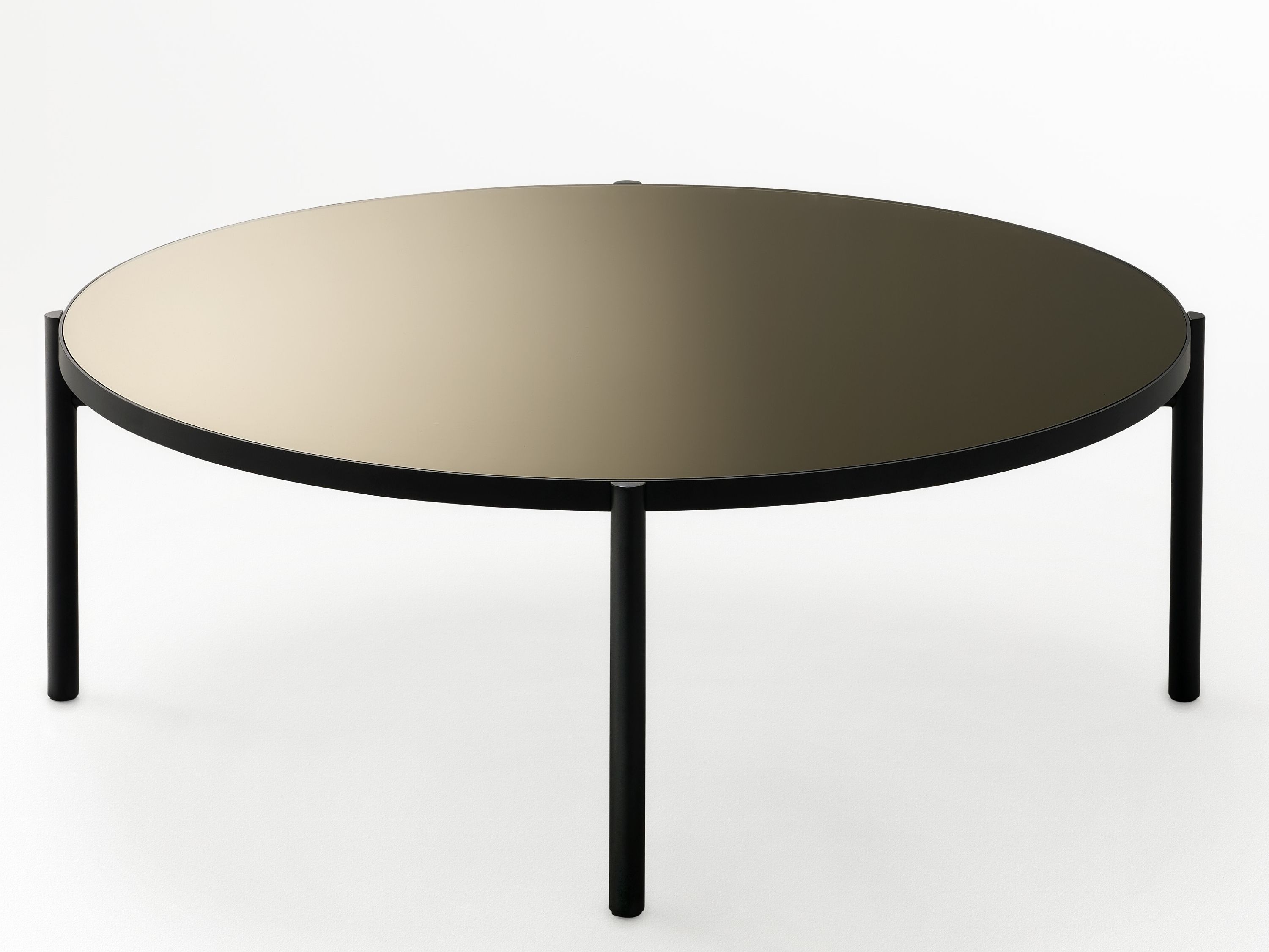 Стеклянный круглый низкий журнальный столик Ross Gardam полдень ARCH-00007487 - Вид №2