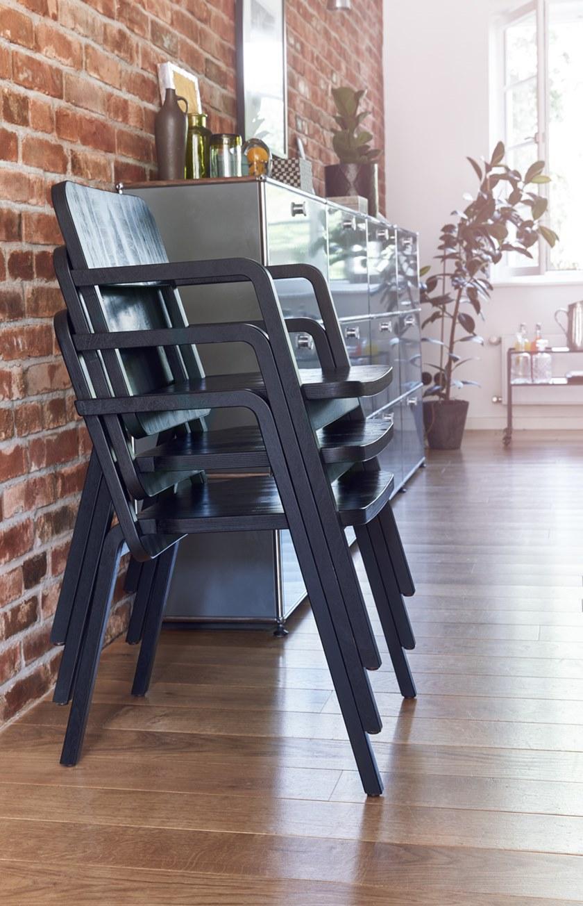 Richard Lampert Деревянный стул с подлокотниками sun-id-1492301 - Вид №3