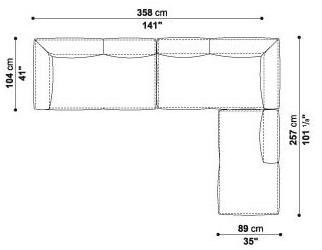 B&B Italia Секционный угловой диван в коже Michel sun-id-1423075 - Вид №5