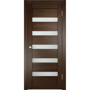 Полотно дверное остеклённое Мюнхен 60x200 см, ламинация, цвет дуб табак 3D