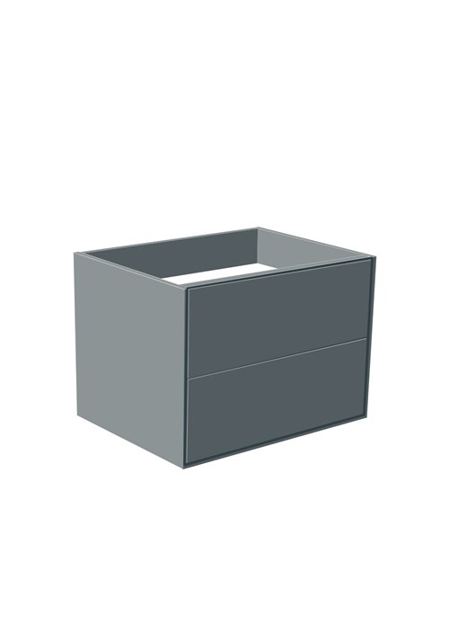 1590001 Шкаф Для Умывальника Edge 600 Серый Антрацит Hafa  Антрацитовый  - Вид №1