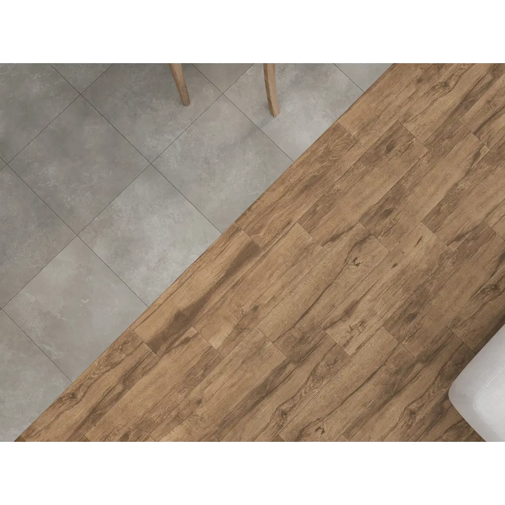 Глазурованный керамогранит KREAFORTA Cascada 42x42 см 1.587 м² матовый цвет серый STLM-2044420 - Вид №5